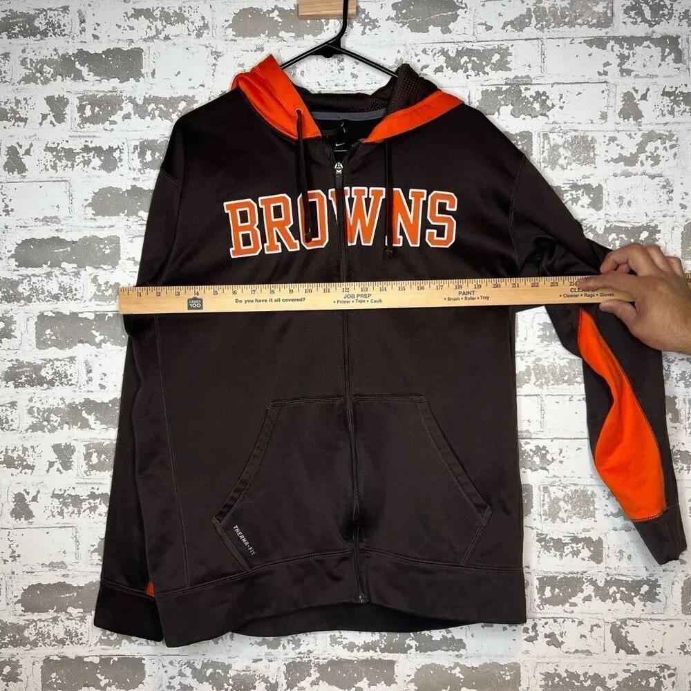 Nike therma fit zip up Cleveland browns hoodie